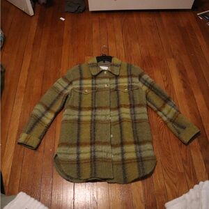 Wilfred Free Textured Jacket in Olive and Mustard